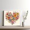5D Diamond Painting Kits for Adults, Heart Flower Diamond Art Kits for Adults Beginner, DIY Full Drill Diamond Dot Gem Painting for Home Wall Decor 13.78x13.78inch